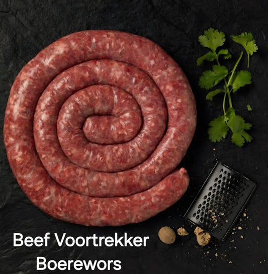 BEEF VOORTREKKER WORS (2 X 500g)