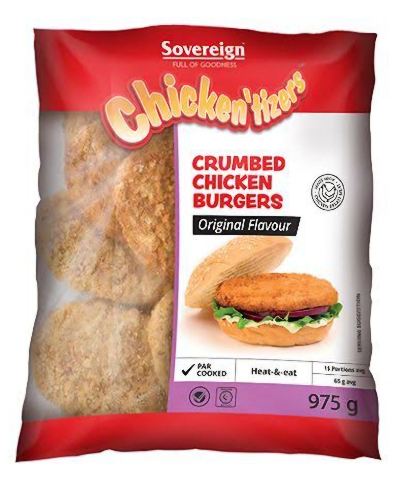 SOVEREIGN CRUMB CHICKEN BURGER (1 X 975g)