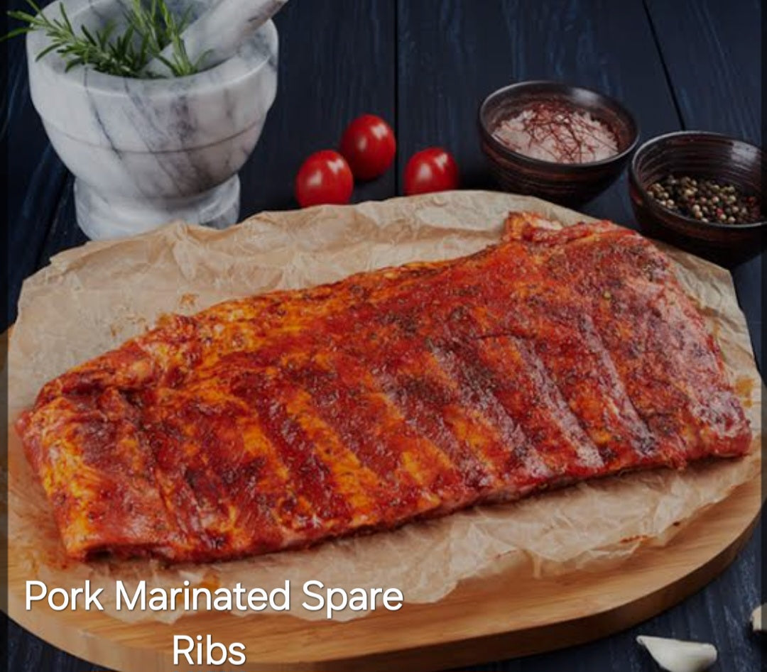 PORK RIBS, MARINATED SPARE RIBS (1 x 2kg)