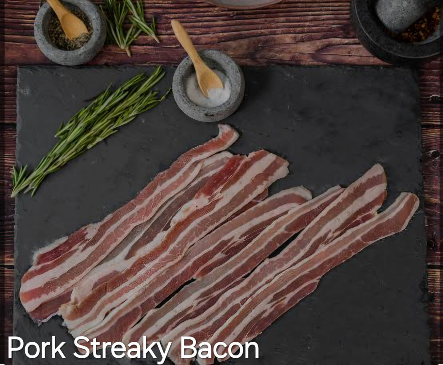 PORK BACON, STREAKY BACON (1 X 500g)