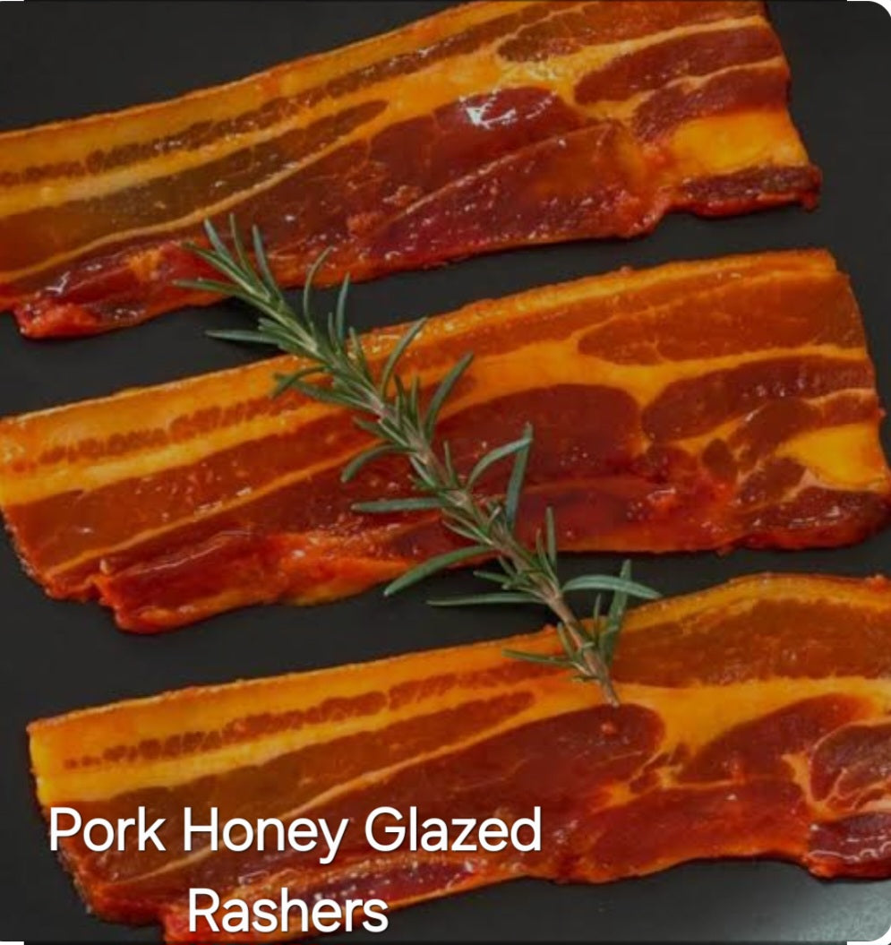 PORK RASHERS [HONEY GLAZED] (1 X 1kg)