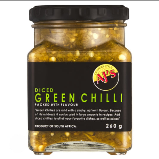 AJ'S PRODUCTS DICED GREEN CHILLI