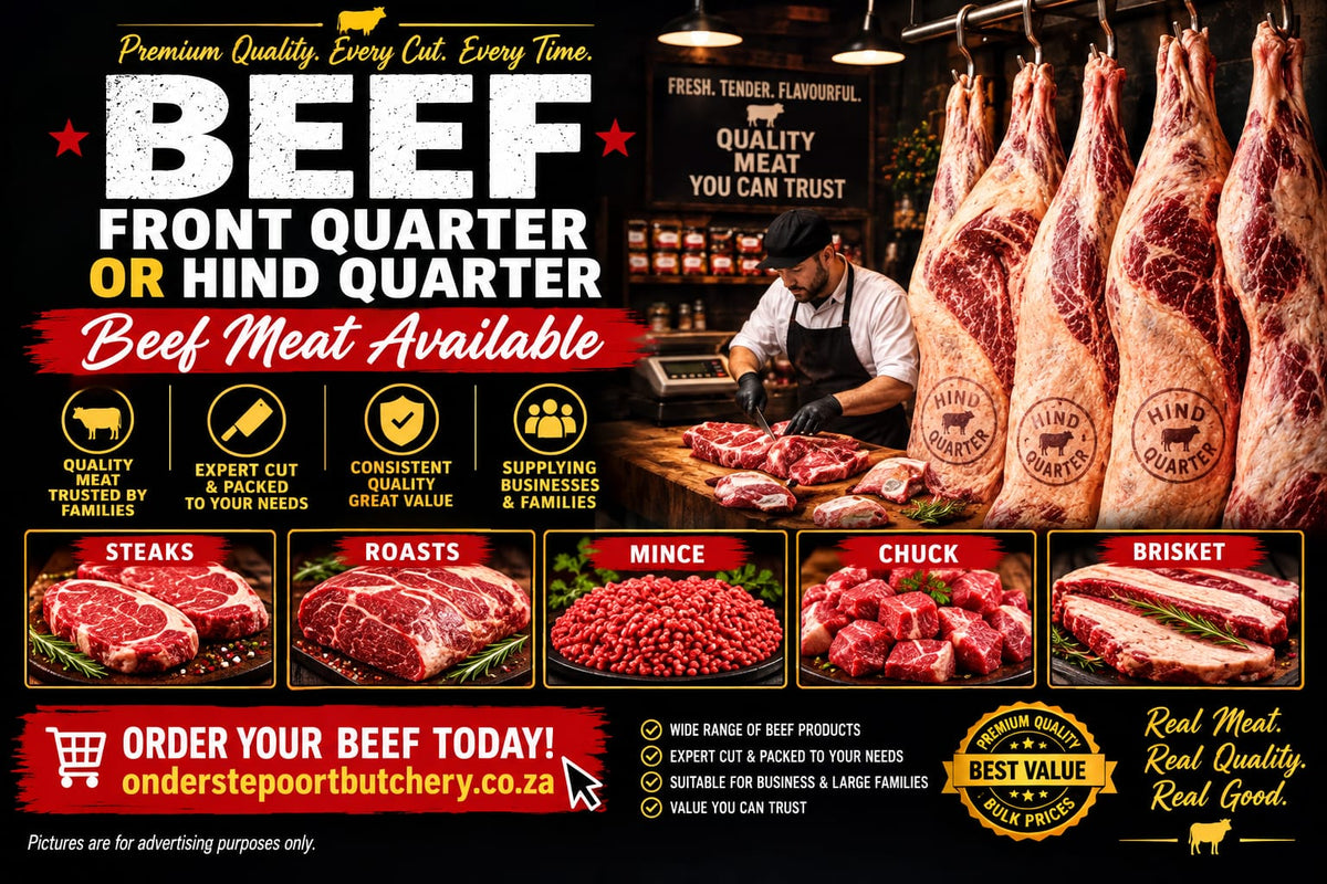BEEF FRONT QUATER OR HIND QUATER
