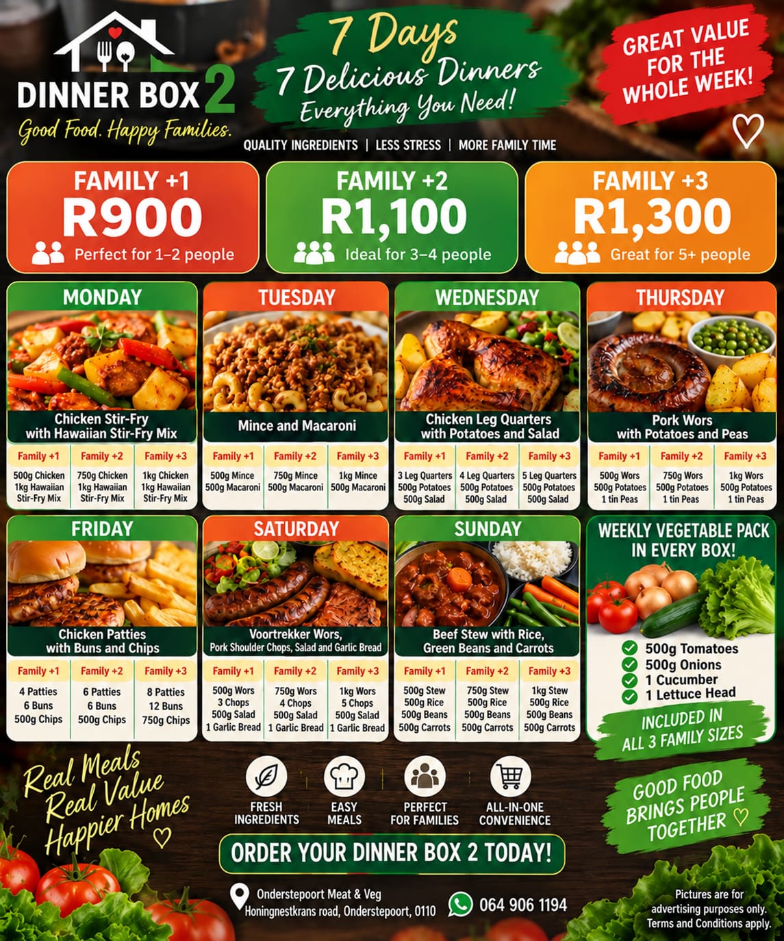 DINNER BOX 2 FAMILY +2 R1100